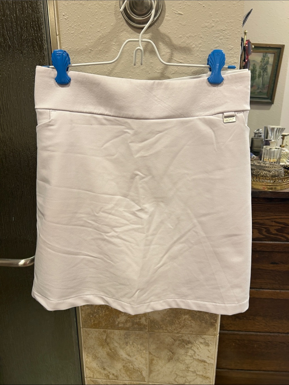 White Greg Norman Collection Women’s Stretch Mini Skirt